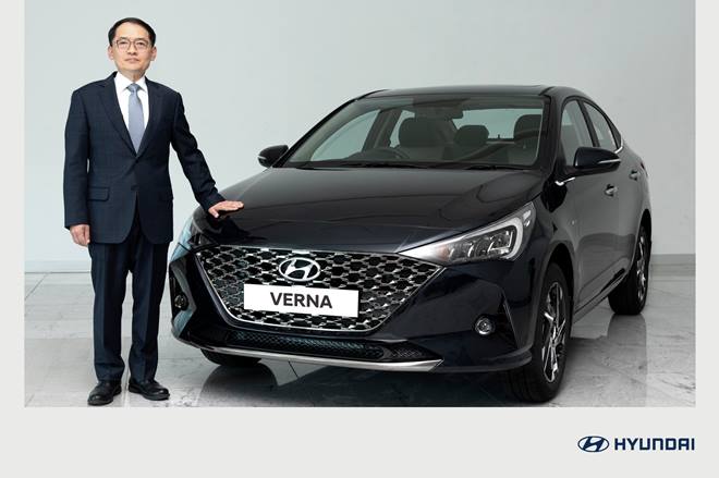 SS Kim, MD & CEO,HMIL at the launch of the new Verna