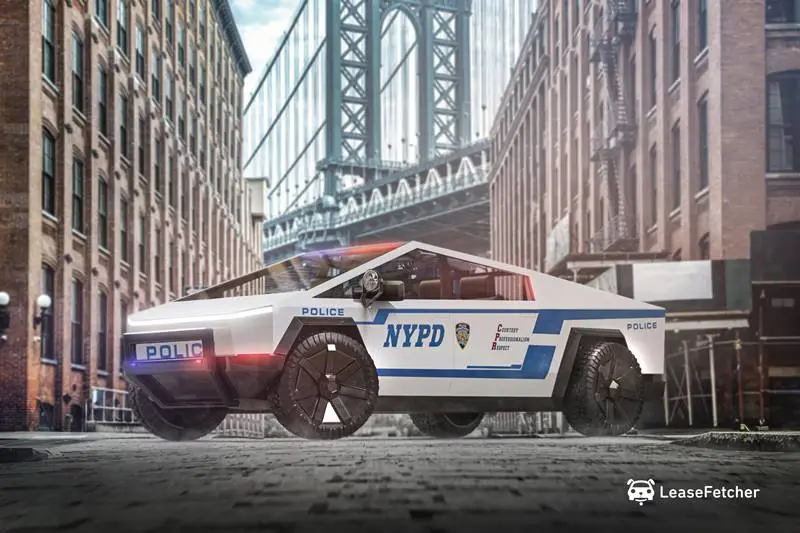 As a Police Vehicle: During the unveiling, Elon Musk showed a video to the audience of the Tesla Cybertruck beating a Porsche 911 off the line. Tesla say that the truck in its 'tri-motor' version will do 0-100 km/h in 2.9 seconds. Those are great number for the police for high-speed chases on highways. If the miscreant must flea into narrow streets, the Cybertruck can carry an electric motorcycle on its flat bed.