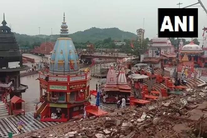 Lightning strike at Haridwar’s Har ki Pauri: 80-feet wall, transformer collapse; Heavy rains wreak havoc in Uttarakhand