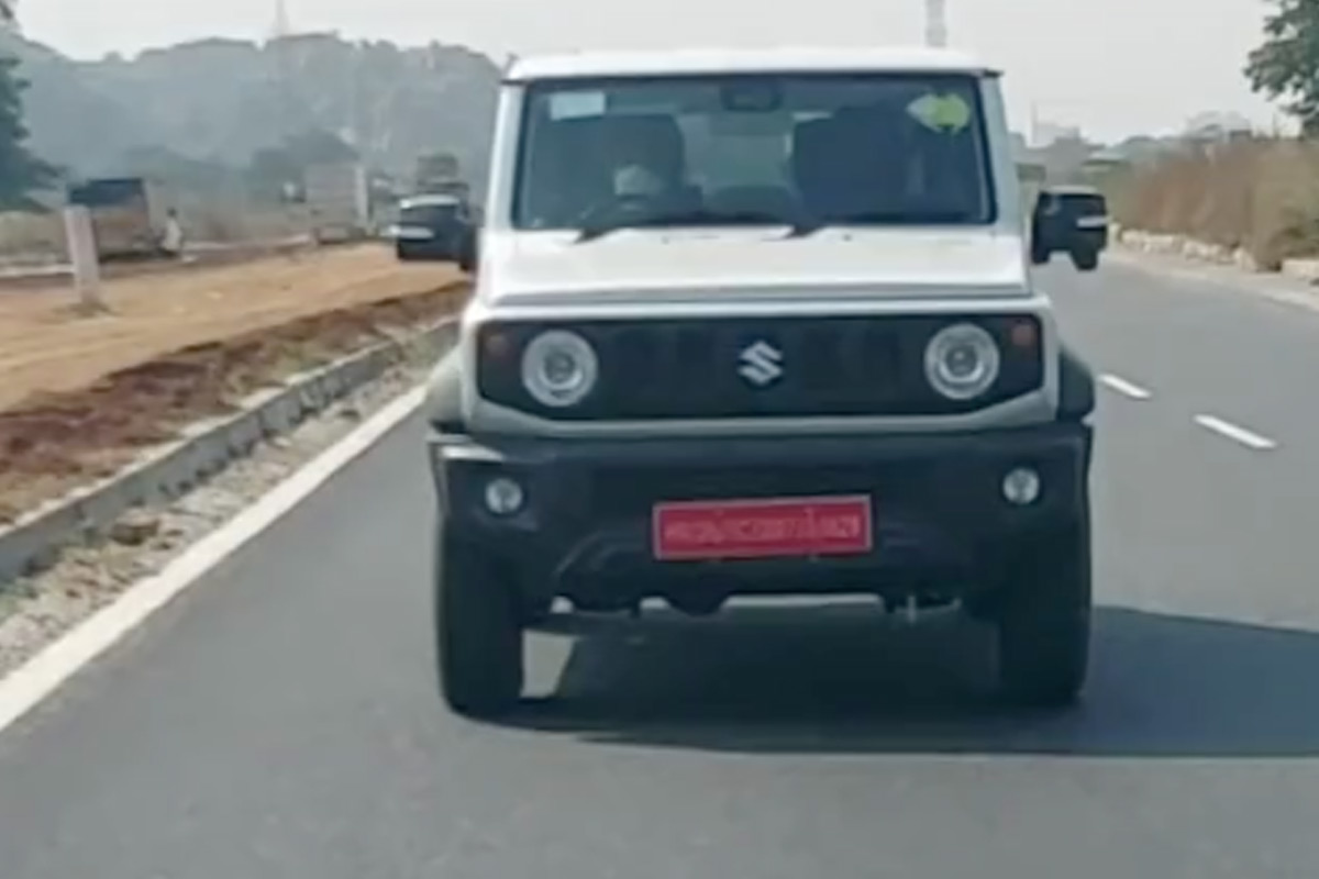 Maruti Suzuki Jimny India Spy shot: Mahindra Thar rival spotted in