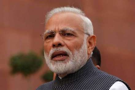 PM Modi was greeting the Indian Foreign Service officers on IFS day.