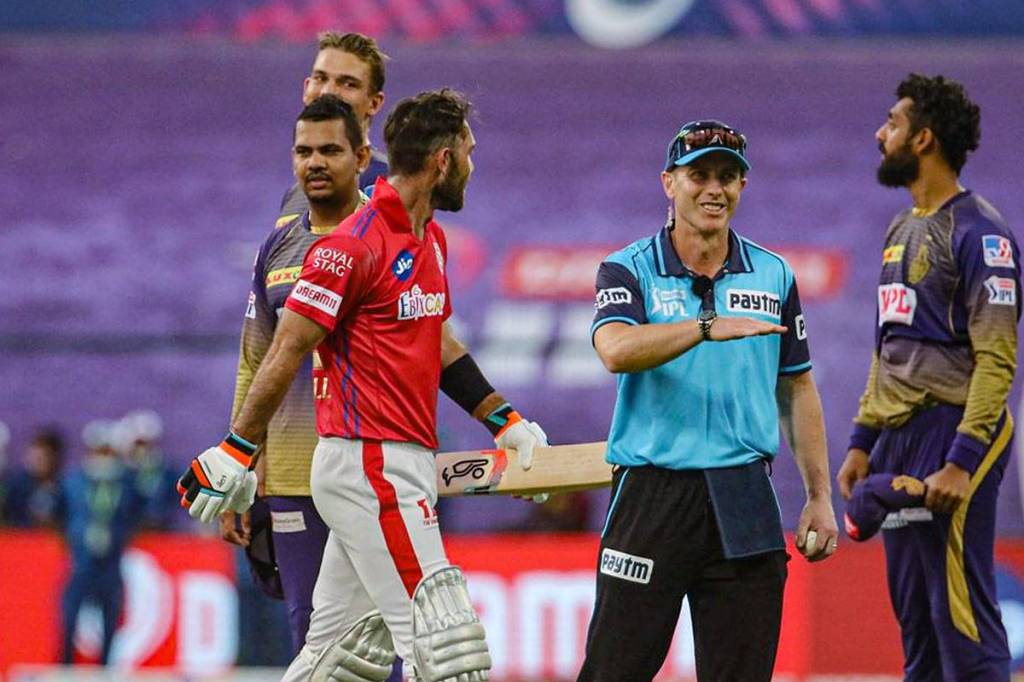 Kolkata Knight Riders players after defeating Kings XI Punjab during IPL 2020 cricket match, at Sheikh Zayed Stadium in Abu Dhabi, United Arab Emirates. (File image; PTI/Sportzpics for BCCI)