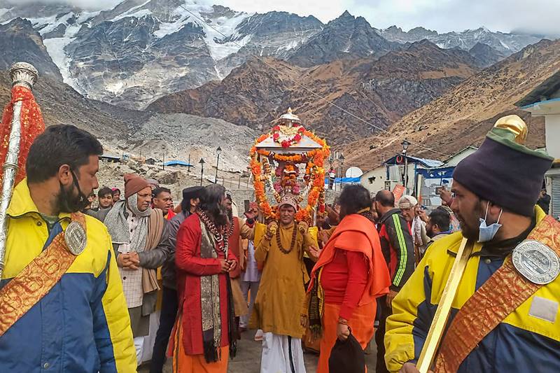 Kedarnath, Kedarnath temple, Kedarnath pictures, portals of Kedarnath, Himalayan temple, Uttarakhand, Trivendra Singh Rawat, Yogi Adityanath, Utsav Doli