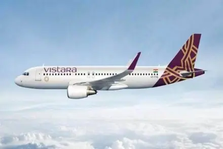 Vistara Airlines flight.
