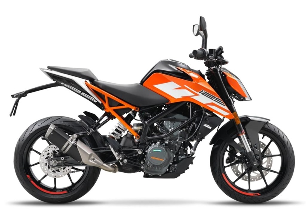 Image of the 2021 KTM 125 Duke from Europe used for illustration purpose.