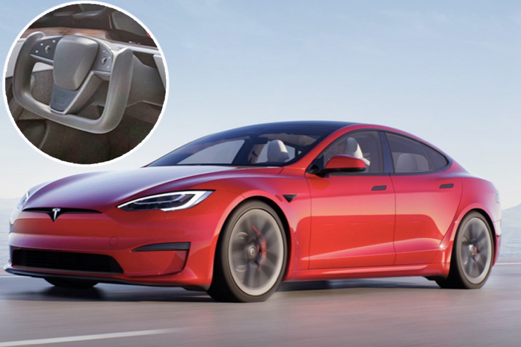 New Tesla Model S revealed with new puzzling steering wheel design