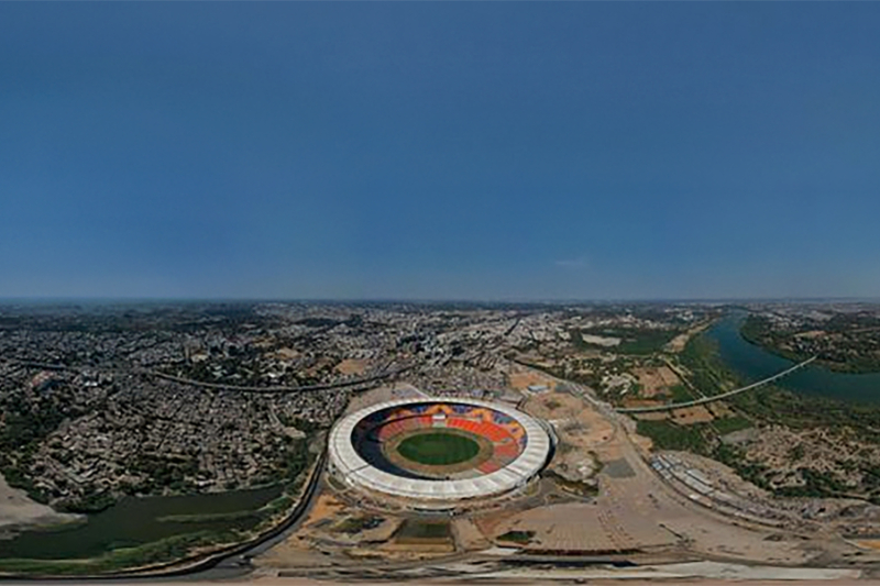 Motera Stadium, Sardar Patel Stadium, Narendra Modi Stadium, Ahmedabad Stadium, Motera, world biggest cricket stadium, world largest cricket stadium, biggest cricket stadium in world, Motera stadium news, Gujarat, Ahmedabad, Amit Shah, President Ram Nath Kovind
