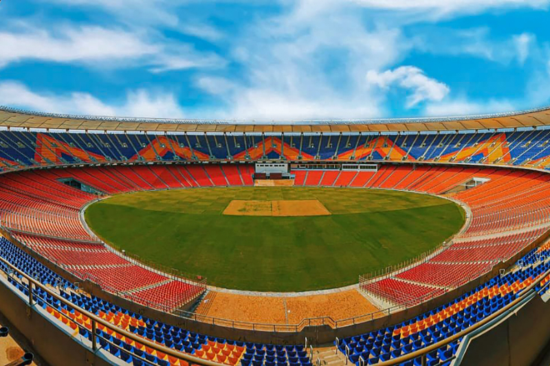 Motera Stadium, Sardar Patel Stadium, Narendra Modi Stadium, Ahmedabad Stadium, Motera, world biggest cricket stadium, world largest cricket stadium, biggest cricket stadium in world, Motera stadium news, Gujarat, Ahmedabad, Amit Shah, President Ram Nath Kovind
