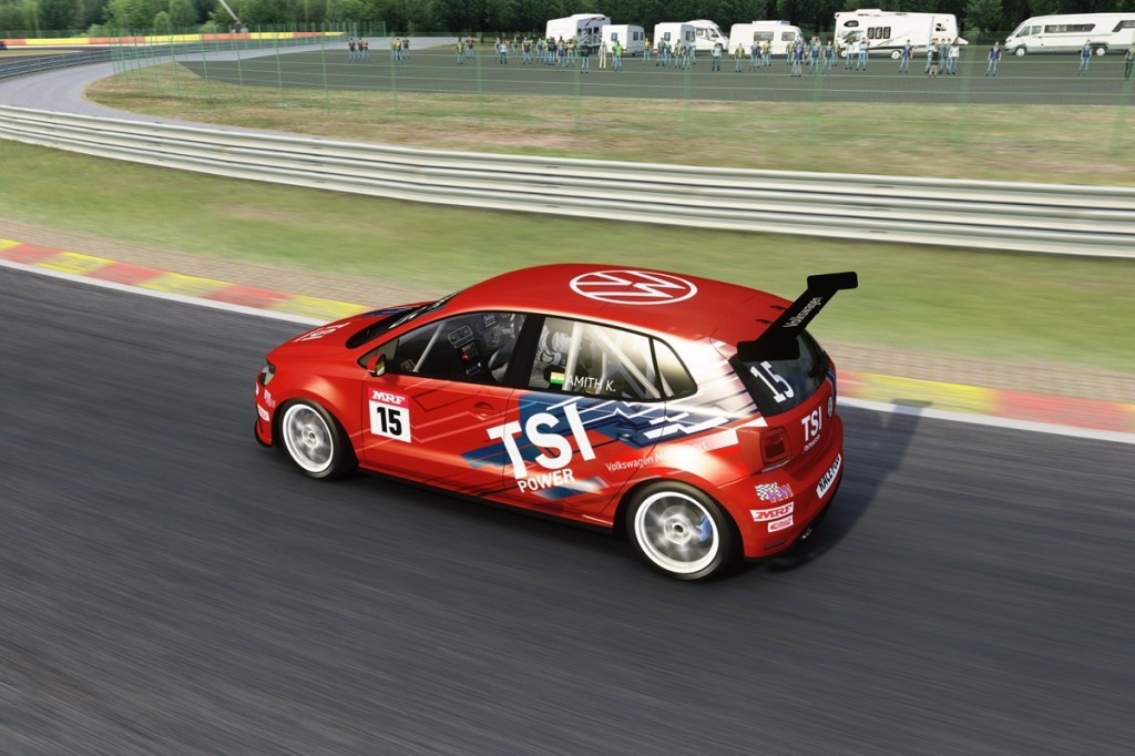 VW Virtual Racing Championship 2021 winner Amith Kutti's Polo Cup Car