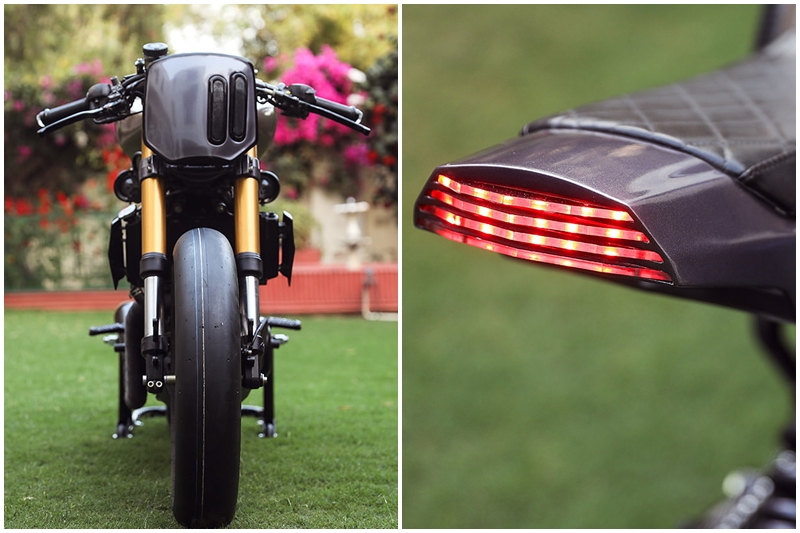 Rajputana Customs have created quite the CV for themselves with some really neat custom-builds based on Royal Enfields, Harley-Davidsons and now the latest one on a KTM 390 Duke. The 43 hp streetfighter is incredibly popular in India mostly because barely anything else offers over 40 hp at its price range. This project being a private commission, had Rajputana build a cafe racer based on the KTM and make it look less like one. (Source: Bikeexif)