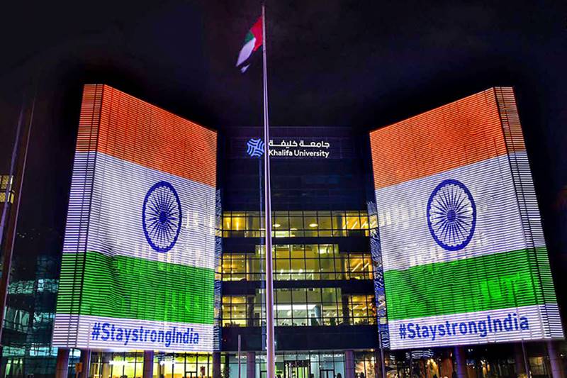 dubai, Burj Khalifa, indian tricolour, UAE, COVID-19, coronavirus, COVID-19 cases, COVID-19 cases in india, world tallest building