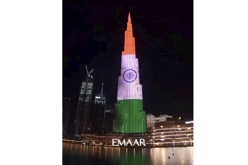 dubai, Burj Khalifa, indian tricolour, UAE, COVID-19, coronavirus, COVID-19 cases, COVID-19 cases in india, world tallest building