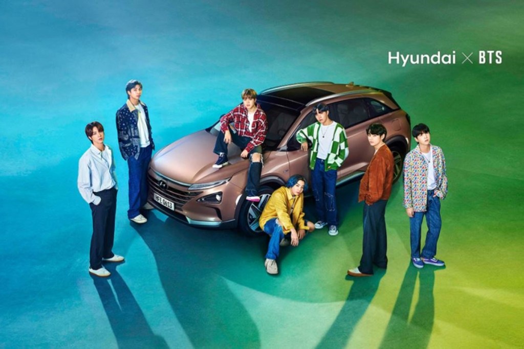 BTS with Hyundai NEXO, a hydrogen fuel cell-powered SUV