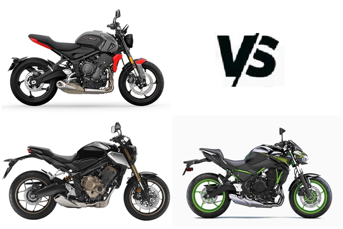 Triumph Trident 660 vs Kawasaki Z650 vs Honda CB650R: Specs, features ...