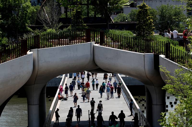 New York, Manhattan, Little Island park, Little Island, new york city, central park, Hudson River, Barry Diller, covid 19 pandemic, covid pandemic, covid, coronavirus, coronavirus lockodwn