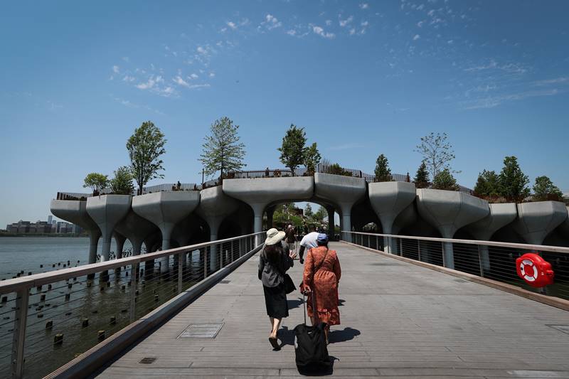 New York, Manhattan, Little Island park, Little Island, new york city, central park, Hudson River, Barry Diller, covid 19 pandemic, covid pandemic, covid, coronavirus, coronavirus lockodwn