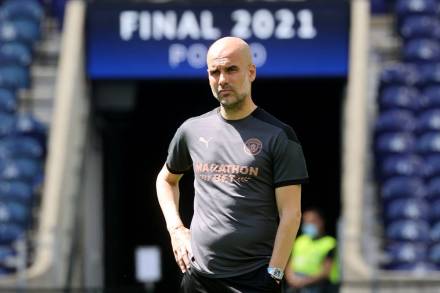 pep guardiola Manchester City vs Chelsea UEFA Champions League 2021 Final