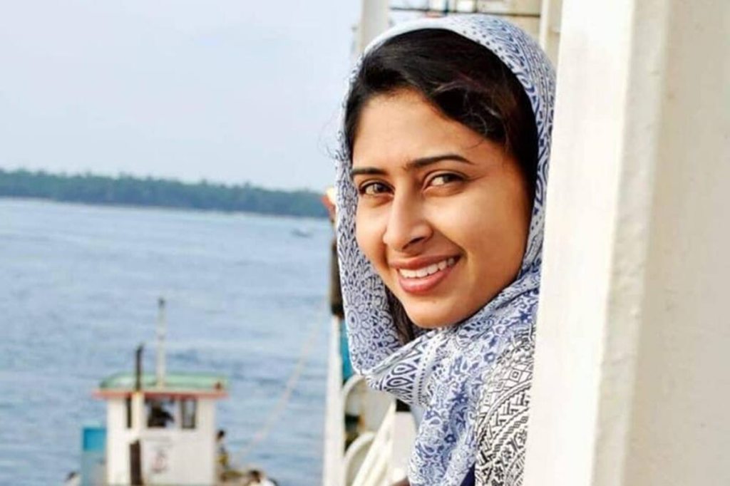 A film professional, Sultana has been campaigning actively against the reforms proposed by the Patel administration which have taken Lakshadweep by storm.