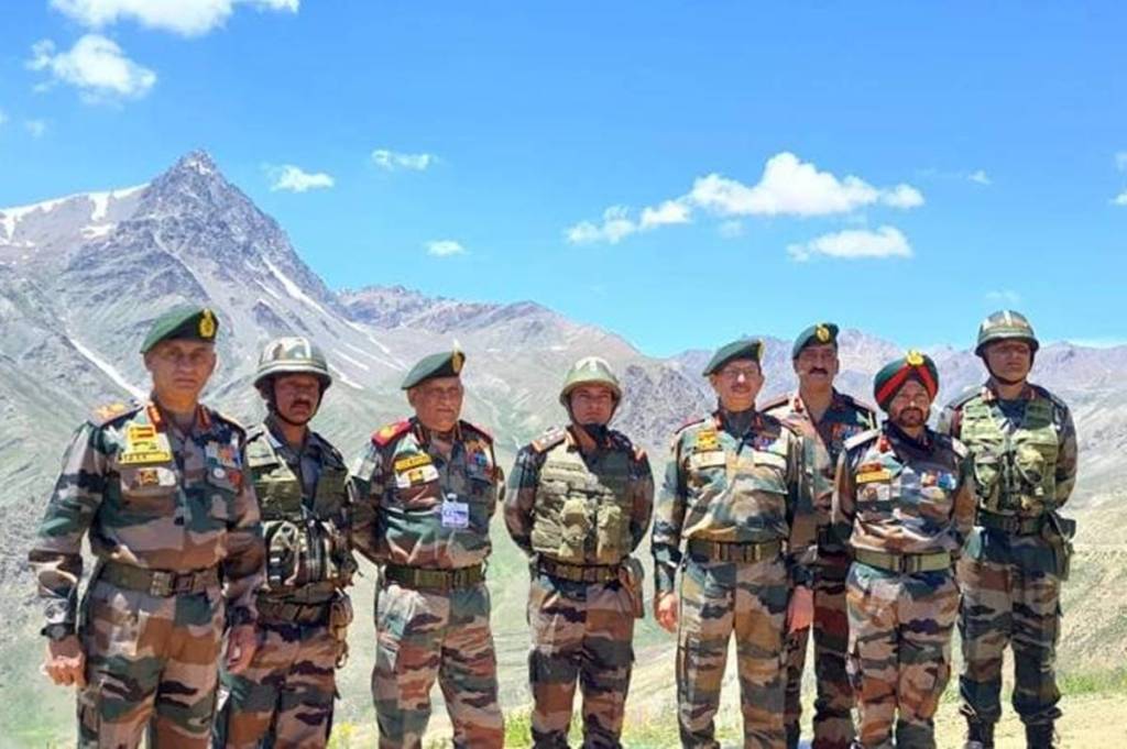 CDS Chief of Defence Staff Gen Bipin Rawat visits areas along LoC in Dras sector of Kargil on Kargil Vijay Diwas eve