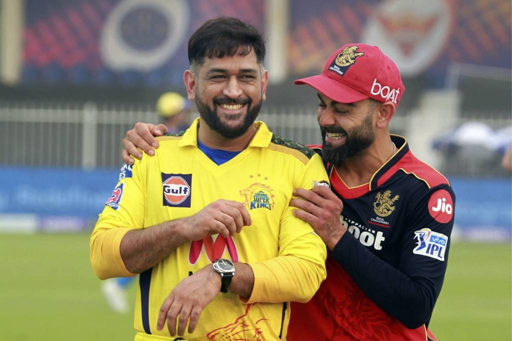 MS Dhoni Virat Kohli IPL 2021 Chennai Super Kings Royal Challengers Bangalore RCB CSK Indian Premier League