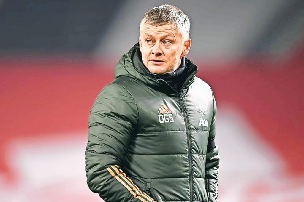 Ole Gunnar Solskjaer takes a long hard look (Image: Reuters)