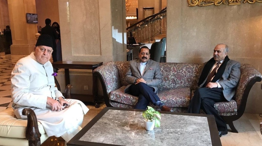 A meeting of the Commission was held in New Delhi today in which Union minister Jitendra Singh and National Conference leader Farooq Abdullah were present.
