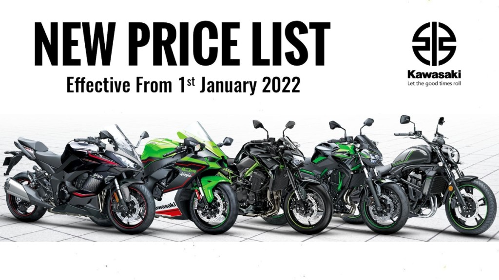 Kawasaki India to hike prices from January 1, 2022: Here’s the new price list