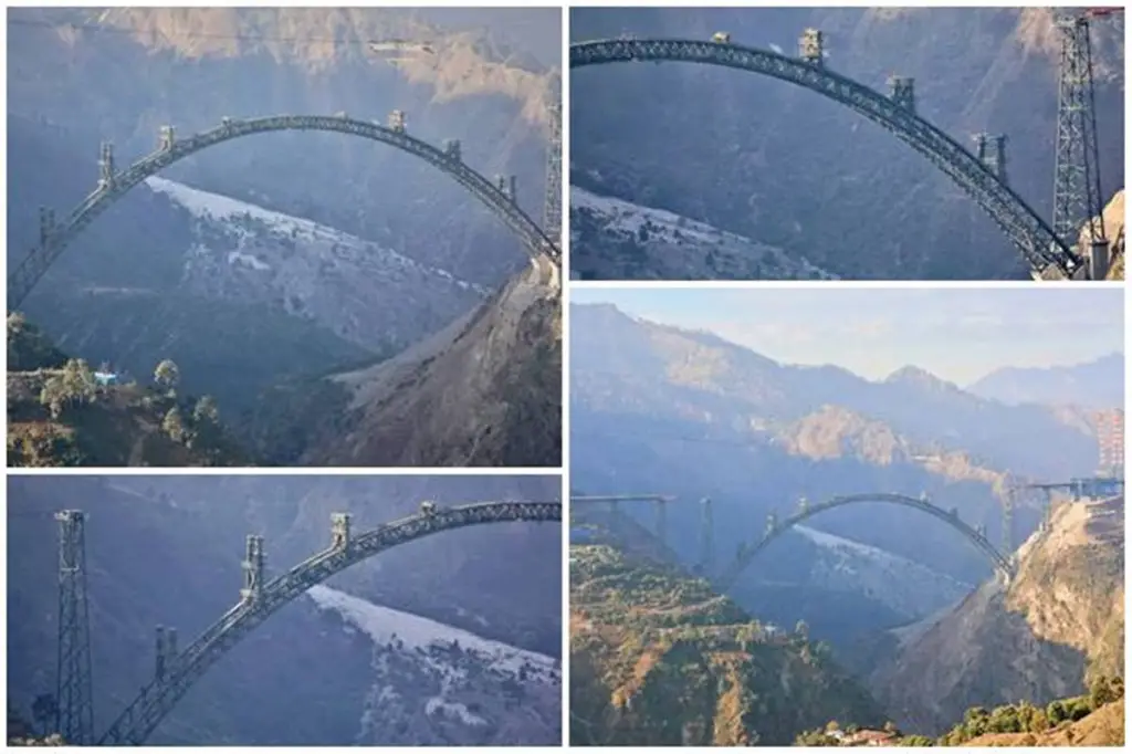 Chenab bridge, highest railway bridge Chenab bridge, highest railway bridge