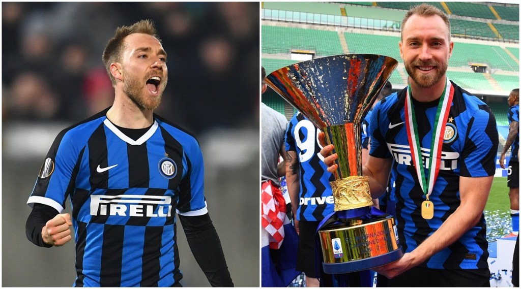 Inter said in October that the Italian medical authority had suspended Eriksen from playing in Serie A, due to a rule prohibiting the use of an implantable cardioverter-defibrillator (ICD) device. (Twitter/Inter)