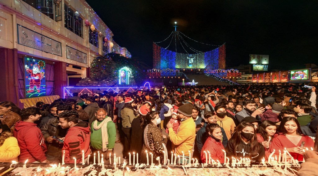 Devotees at Cathedral Church in Lucknow (PTI Image)