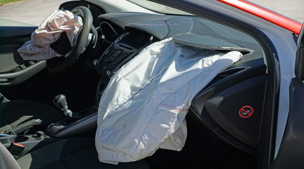Failure of car manufacturer to provide airbag system should be subject