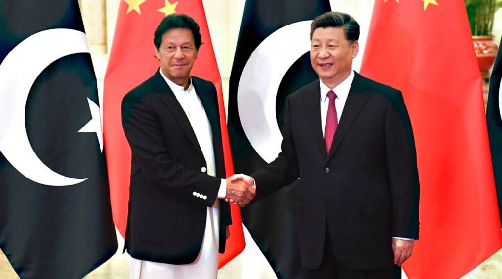 Pakistan PM Imran Khan and Chinese President Xi Jinping (Madoka Ikegami/Pool Photo via AP, File)