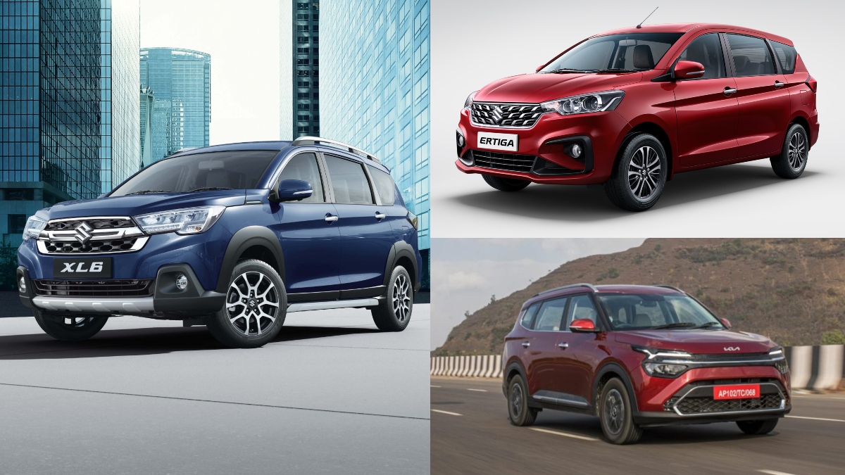 2022 Maruti Suzuki XL6 vs Ertiga Facelift vs Kia Carens