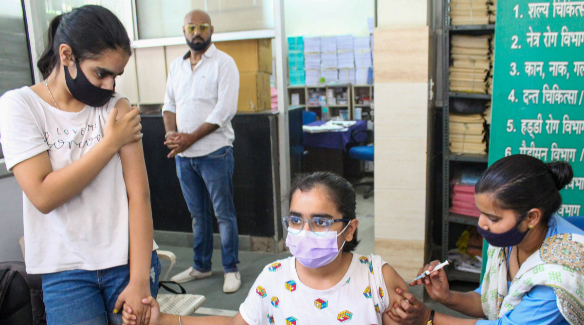 Gurugram Covid Vaccination PTI Photo