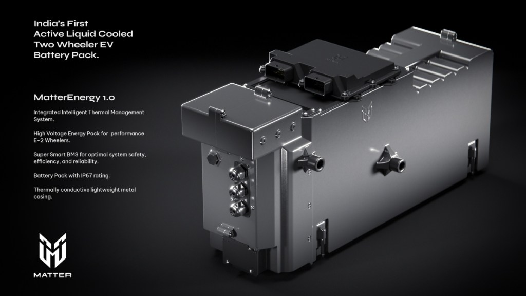 MatterEnergy 1.0 liquid-cooled EV battery pack launched: Electric Motorcycle Coming Soon