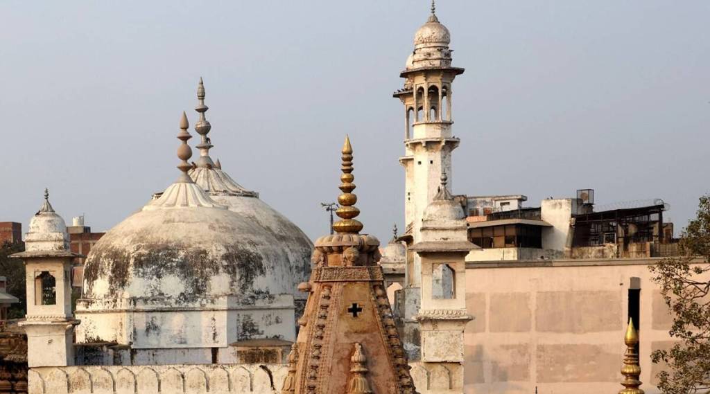 The Gyanvapi mosque lies next to the iconic Kashi Viswanath temple in Varanasi. (Express photo)