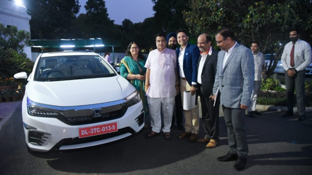 Honda City e:HEV: Nitin Gadkari checks out India’s first mass-market hybrid car