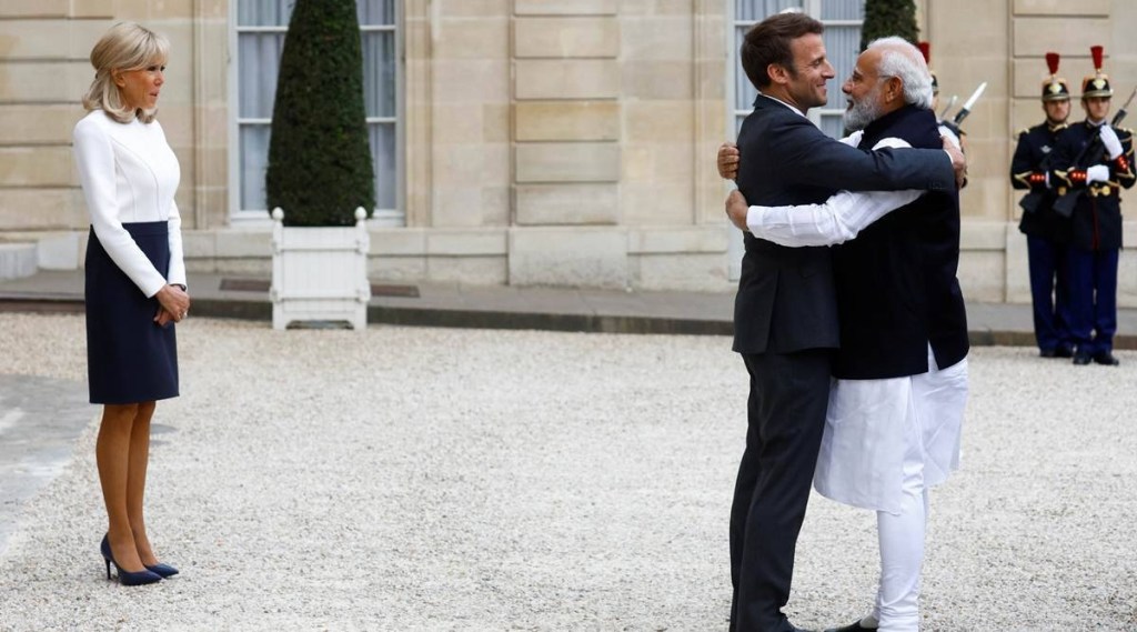 macron modi meet