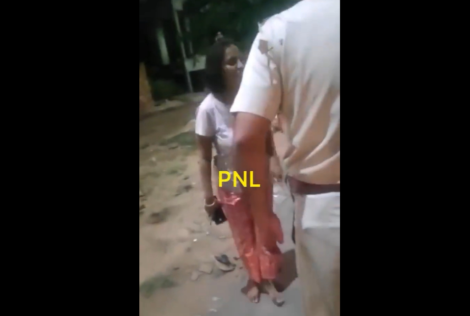 Screengrab from video tweeted by Tajinder Singh Bagga.
