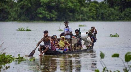 
Over 96,000 people under Silchar revenue circle of Cachar district are reeling under the deluge, as per Assam State Disaster Management Authority bulletin on Saturday evening. (IE)
