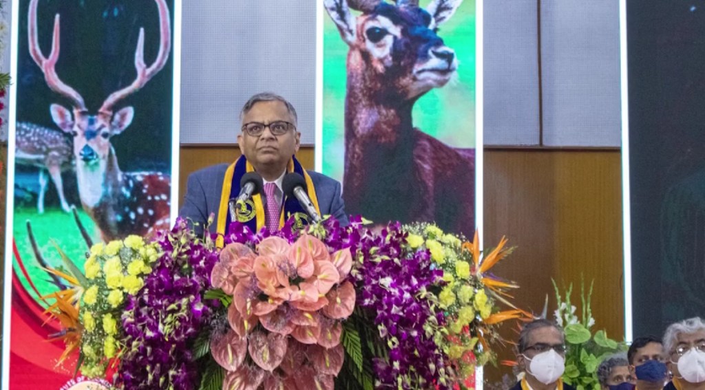 Addressing the 59th convocation ceremony at IIT-Madras where he was the chief guest, Chandrasekaran said: “It is clear that it is going to be a digital world and a digital economy.” (image: IIT Madras Twitter)