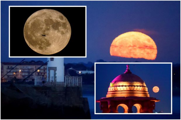 When there is a full moon and at the same time the moon closer to Earth than usual, then it is called a supermoon. The closer proximity to Earth can make the moon appear slightly bigger and brighter. July 14's full moon was the “Buck moon” — a reference to the time of year when new antlers are growing on male deer, or bucks. Let us take a look at some of the stunning photos from across the world: