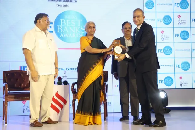 The Small Finance Bank category winners are Fincare Small Finance Bank And AU Small Finance Bank (Express Photo team)