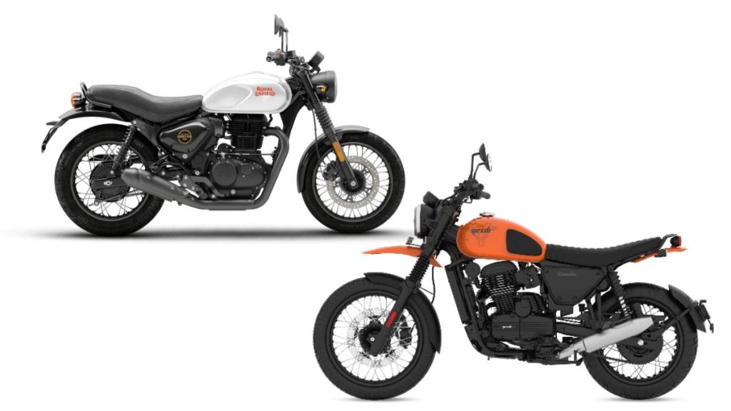 hunter 350 vs yezdi scrambler comparison - price features engine specs