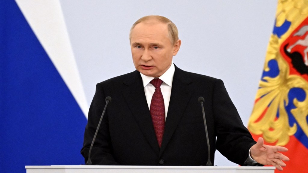 The action represents a sharp escalation in the seven-month conflict in Ukraine.