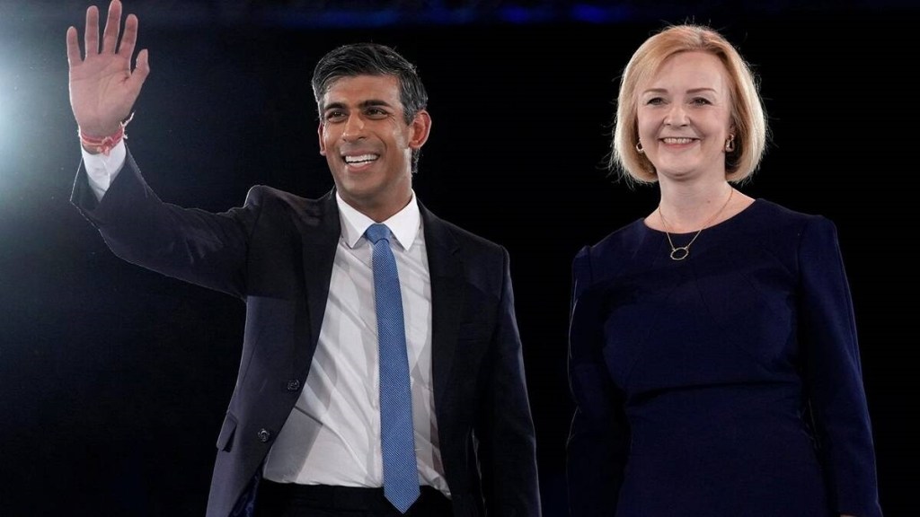 rishi sunak, liz truss, uk prime minister, Conservative, britain, boris johnson