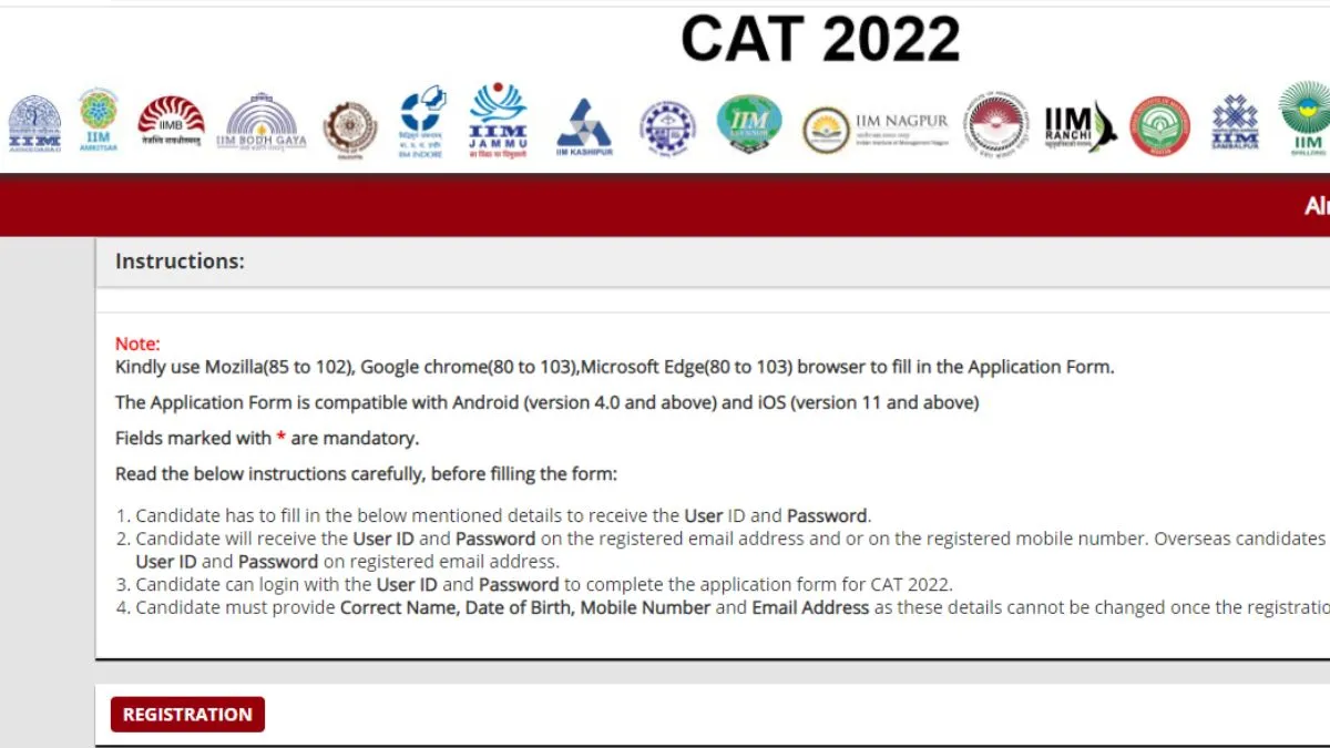 CAT 2022 Registrations to close on September 21, check top MBA