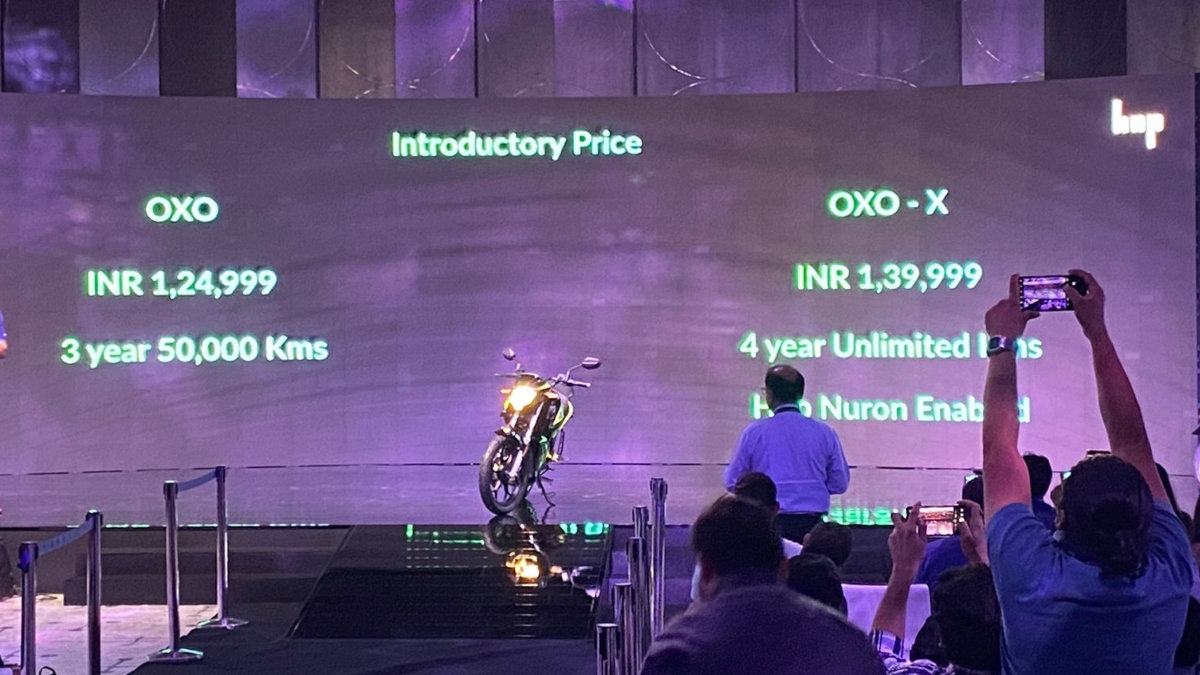Hop Oxo electric motorcycle with 150 km range launched Priced at Rs 1.