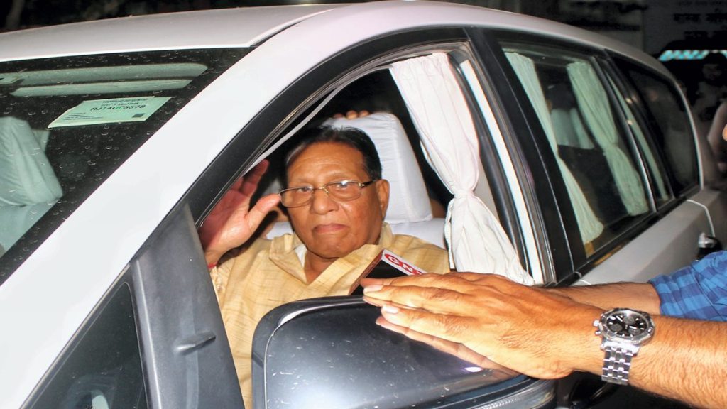 Congress senior leader Shanti Dhariwal in Jaipur. (PTI Photo)