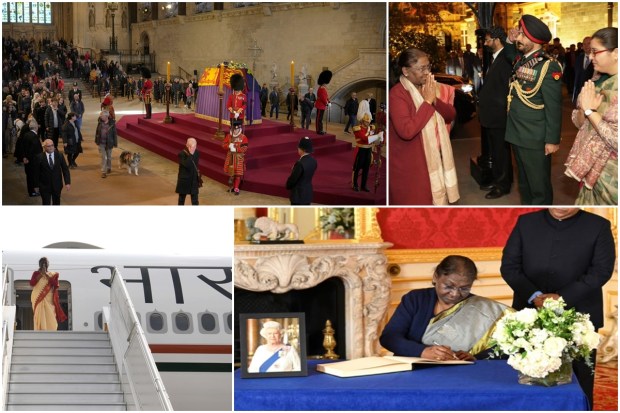 On late Saturday evening, President Droupadi Murmu arrived in London to attend the state funeral of Queen Elizabeth II. She will offer condolences on behalf of the Government of India.On September 8, Queen Elizabeth II passed away at the age of 96 at the Balmoral Castle in Scotland. At Westminster Abbey in London, her funeral will take place on September 19.Murmu is on a three-day visit to the UK (from September 17 to September 19). She will attend the Queen’s funeral service. On Sunday evening, President Murmu was invited to a reception for world leaders hosted at Buckingham Palace by King Charles III.Here are some photos: